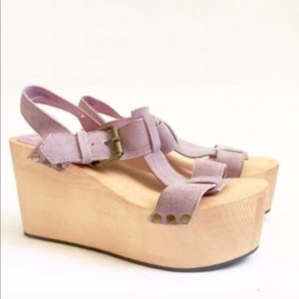 Ecote Studded Platform Wedge Sandal